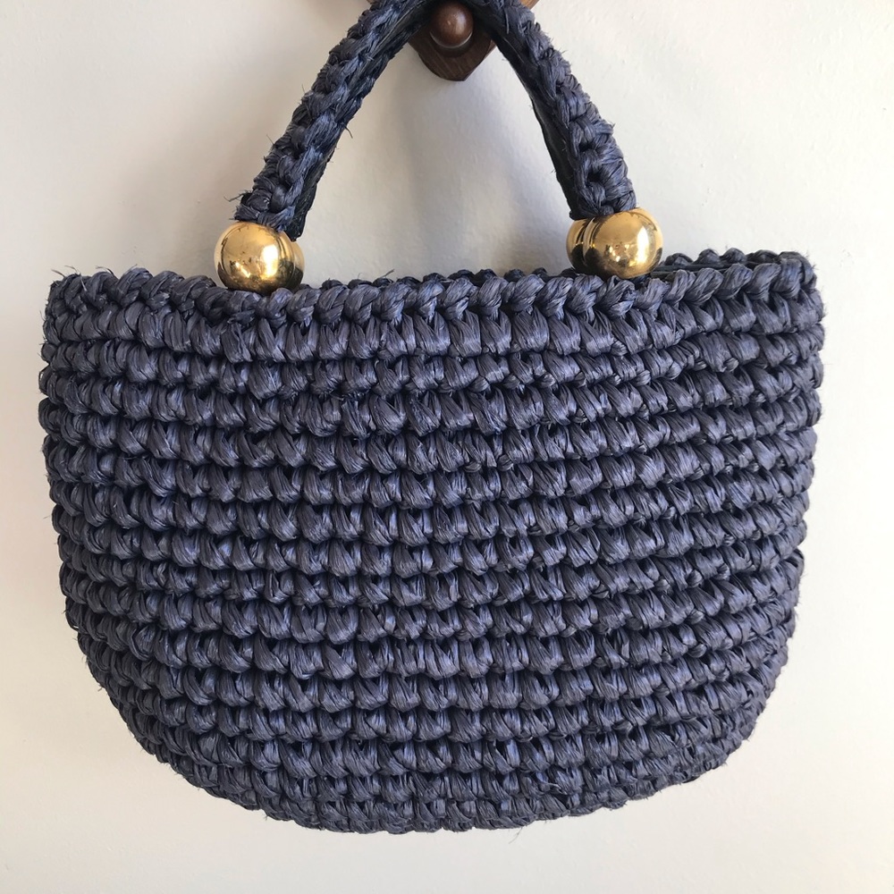 Rare Rodo Italian Handbag Jute/Woven Vintage Gem